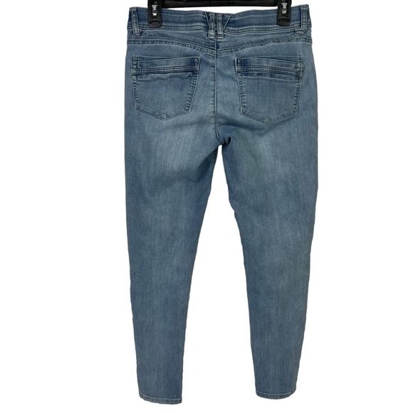 Democracy “Ab” Technology Women’s Jeans Sz 10 Blue 2” Elastic Waist Flaw/Pucker - Picture 3 of 14